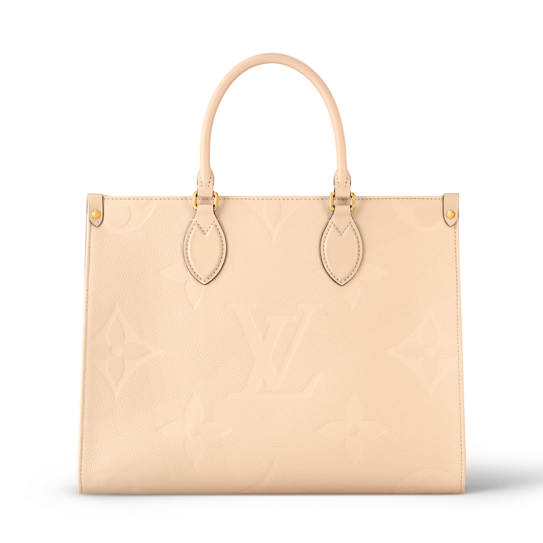 バッグ Louis Vuitton on the go MM Tote Bag aus Leder Onthego MM | LOUIS VUITTON